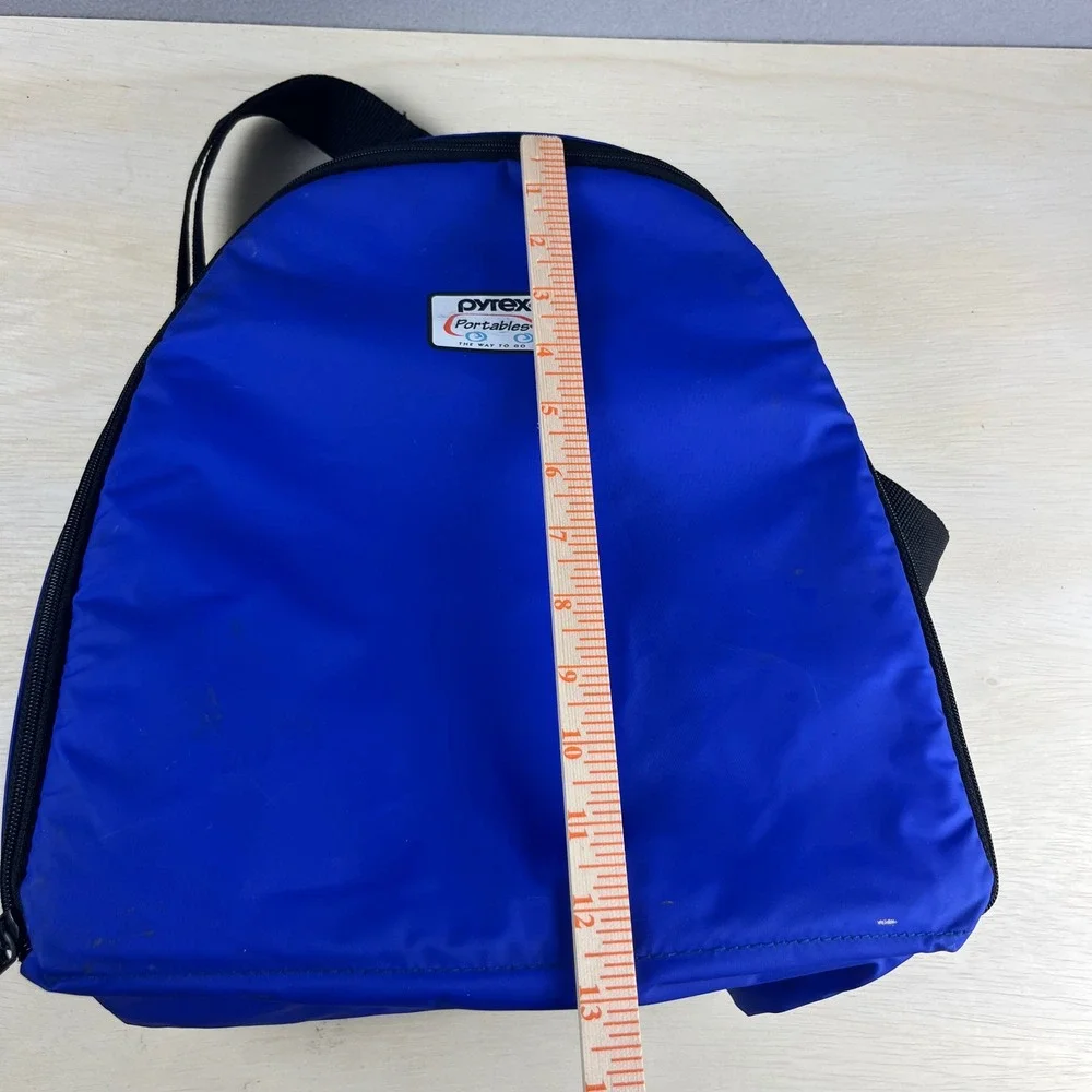 Pyrex Portables Insulated Thermal Food Carrier Bag Blue Adjustable Strap